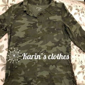 Girls Army colored top